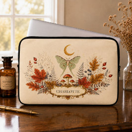 Persoonlijke herfst Luna Moth heksige laptophoes Laptop Sleeve