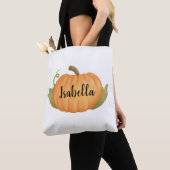 Persoonlijke Herfst Pumpkin Tote Bag (Dichtbij)