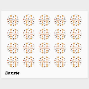 Persoonlijke Herfst  Ronde Sticker