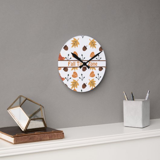 Persoonlijke Herfst Ronde Wandklok (Kantoor)