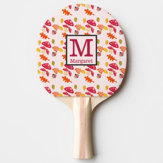 Persoonlijke Herfst Tafeltennisbatje (Voorkant)