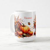 Persoonlijke Herfst Viering Keramische Mok (Voorkant links)