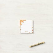 Persoonlijke Herfstbladeren Watercolor Post-Its Post-it® Notes (Op bureau)