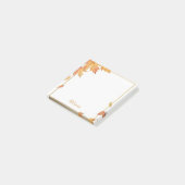 Persoonlijke Herfstbladeren Watercolor Post-Its Post-it® Notes (Schuin)