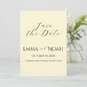 Persoonlijke Herfstbloesem Save the Date Kaart (Staand voorkant)