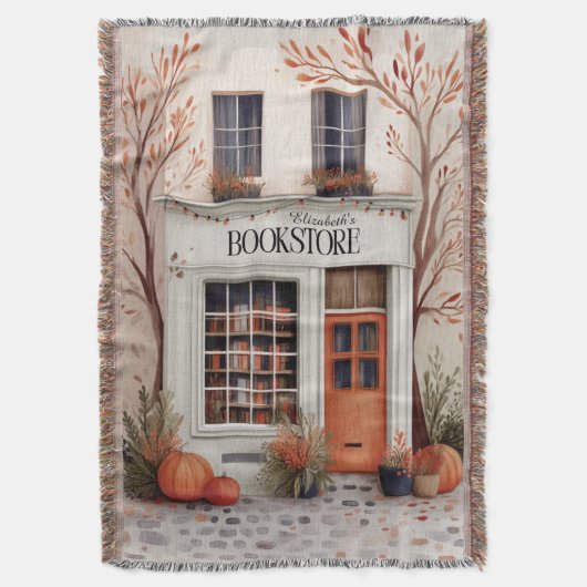 Persoonlijke herfstboekliefhebber deken (Voorkant Verticaal)
