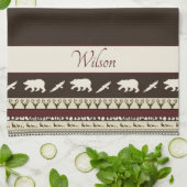 Persoonlijke herfstbossen theedoek (Gevouwen)