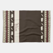 Persoonlijke herfstbossen theedoek (Horizontaal)