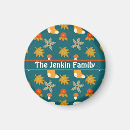 Persoonlijke herfstmagneet magneet