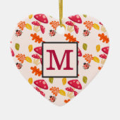 Persoonlijke herfstversiering keramisch ornament (Voorkant)