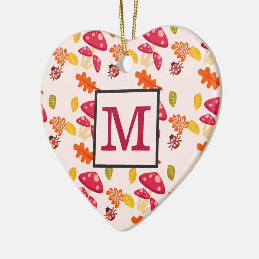 Persoonlijke herfstversiering keramisch ornament (Links)