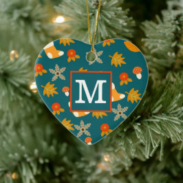 Persoonlijke herfstversiering keramisch ornament
