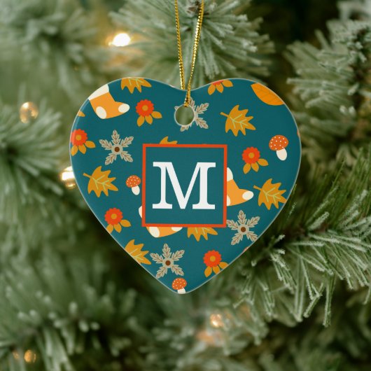 Persoonlijke herfstversiering keramisch ornament (Boom)