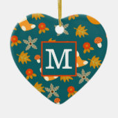 Persoonlijke herfstversiering keramisch ornament (Voorkant)