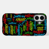 Persoonlijke herhalende namen Case-Mate iPhone case (Achterkant (horizontaal))