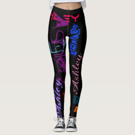 Persoonlijke Herhalingsnaam 6 letters Leggings