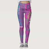 Persoonlijke Herhalingsnaam 7 letters Leggings (Voorkant)