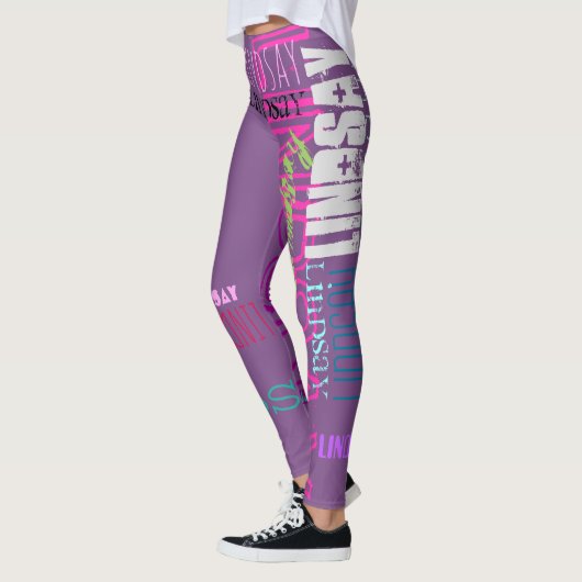 Persoonlijke Herhalingsnaam 7 letters Leggings (Links)