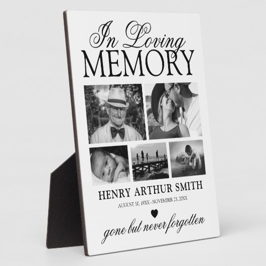 Persoonlijke herinnering 5 Foto Fotoplaat (Zijkant)