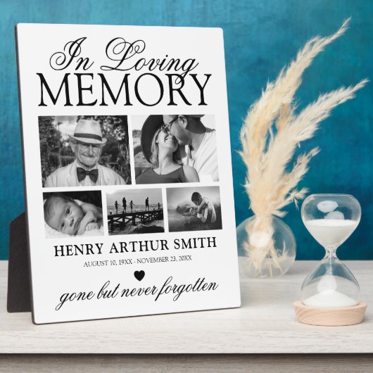 Persoonlijke herinnering 5 Foto Fotoplaat (Zijkant)