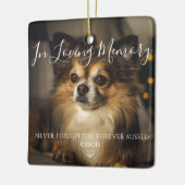 Persoonlijke herinnering aan huisdier Gedenkteken  Keramisch Ornament (Links)