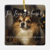 Persoonlijke herinnering aan huisdier Gedenkteken  Keramisch Ornament (Voorkant)