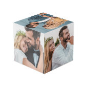 Persoonlijke Herinnering Foto van Pasgetrouwd Stel Kubus (Achter hoekig)