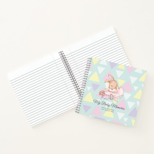 Persoonlijke HERINNERINGEN AAN MIJN BABY - Konijn  Notitieboek (Binnen)