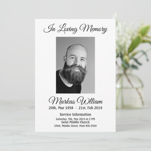 Persoonlijke herinneringen kaart (Staand voorkant)