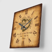 Persoonlijke herinneringscadeaus voor verlies van  vierkante klok (Hoek)