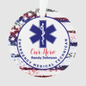 Persoonlijke Hero EMS Star Life Logo Ornament (voorkant)