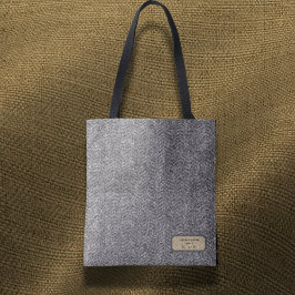 Persoonlijke Herringbone Tweed Archivaris-Tas Tote Bag