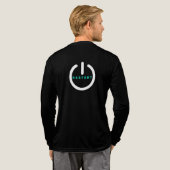 Persoonlijke Herstarttekst Resetknop Grappig Cadea Tri-Blend Shirt (Achterkant)