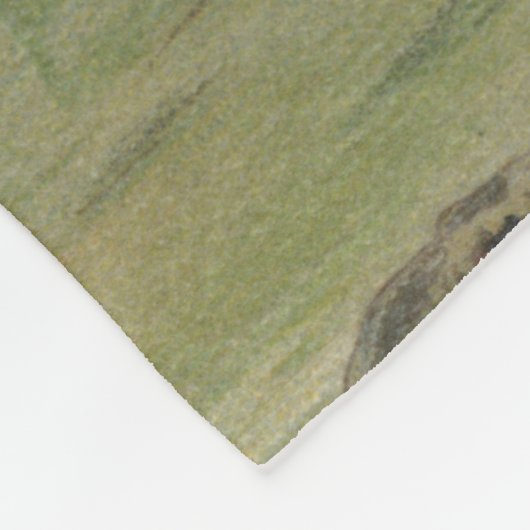 Persoonlijke hertiegelvis fleece deken (Hoek)