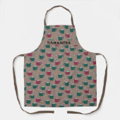 Persoonlijke hete cacao en Marshmallow Apron Schort (Voorkant)