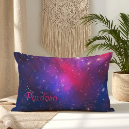 Persoonlijke hete roze en blauwe Pandora's Cluster Kussen
