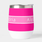 Persoonlijke hete roze en roze (Links)