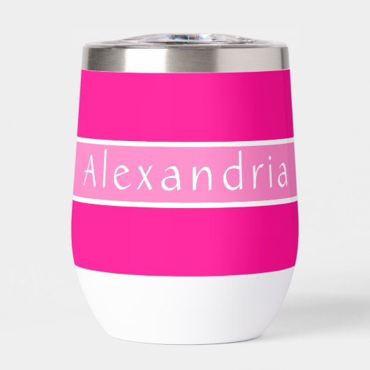 Persoonlijke hete roze en roze (Voorkant)