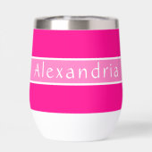 Persoonlijke hete roze en roze (Achterkant)