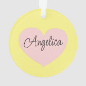 Persoonlijke Hi en Hugs | Kute met zonnebloem Ornament (achterkant)