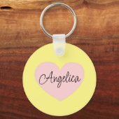 Persoonlijke Hi en Hugs | Kute met zonnebloem Sleutelhanger (Achterkant)