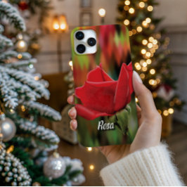 Persoonlijke High-Poly Roosknop Hoesje voor Telefo iPhone 16 Pro Hoesje