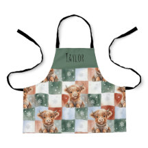 Persoonlijke Highland Cow Kerst Crew Kinderen