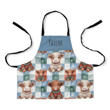 Persoonlijke Highland Cow Kerst Crew Kinderen