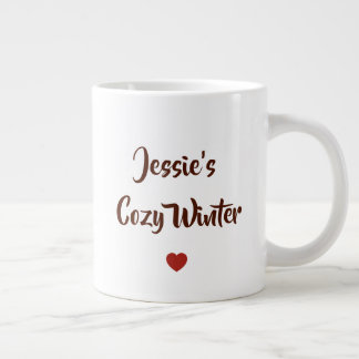 Persoonlijke Highland Koe Cozy Winter Grote Koffiekop