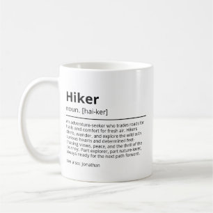 Persoonlijke Hiker Definition Mok Aangepaste naa