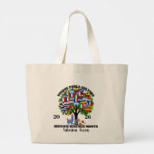 Persoonlijke Hispanic Heritage Month Grote Tote Bag (Achterkant)