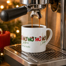 Persoonlijke Ho Ho Ho Kerst Espresso Mok