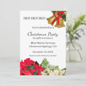Persoonlijke HO! HO! HO! Kerstfeest Uitnodiging (Staand voorkant)
