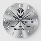 Persoonlijke Hockey Clock, geweldige Hockey Team-c Grote Klok (Voorkant)
